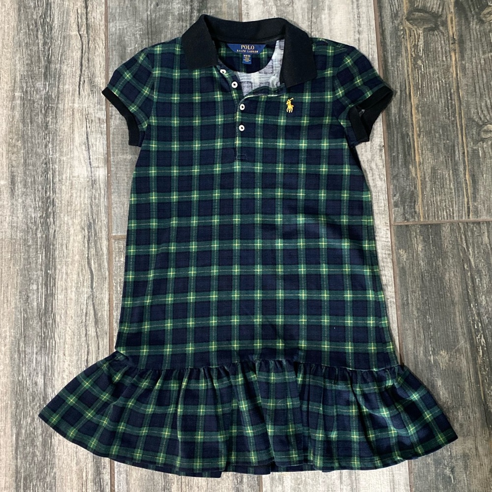 Girls Polo Pleated Dress